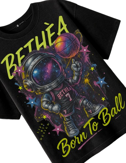 BETHÈA “Born To Ball” Oversized Cosmic Tee