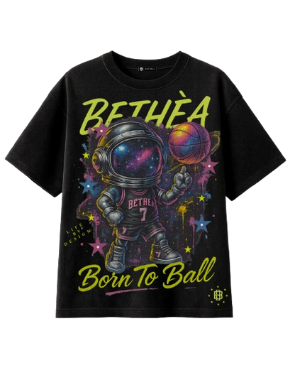 BETHÈA “Born To Ball” Oversized Cosmic Tee