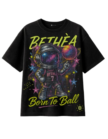 BETHÈA “Born To Ball” Oversized Cosmic Tee